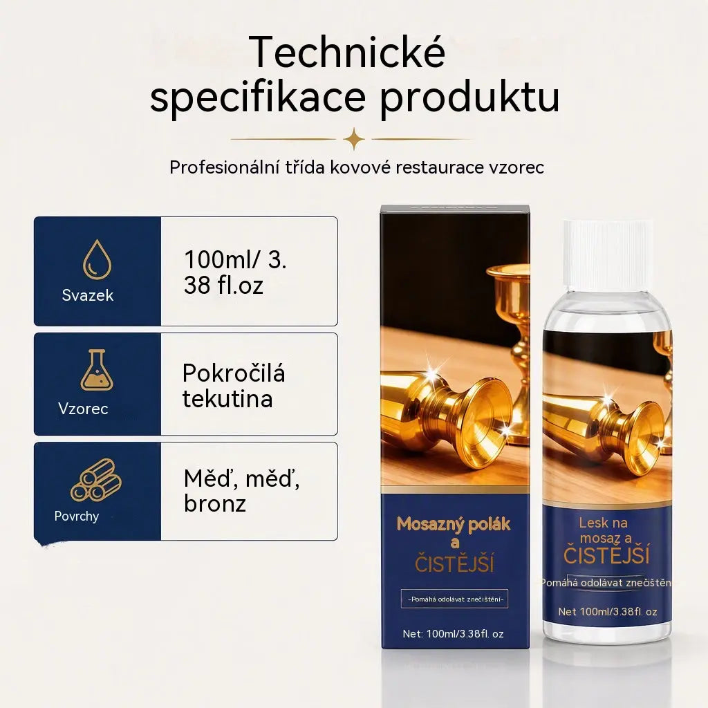 🔥✨【Kupte 1 a získejte 1 zdarma】🔩✨Znečistilo vám mosazné nádobí? Rychlá oprava! Leštící a čisticí prostředky🛡️