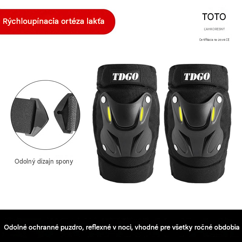 Fluorescenční ochranné chrániče kolen pro všechna roční období