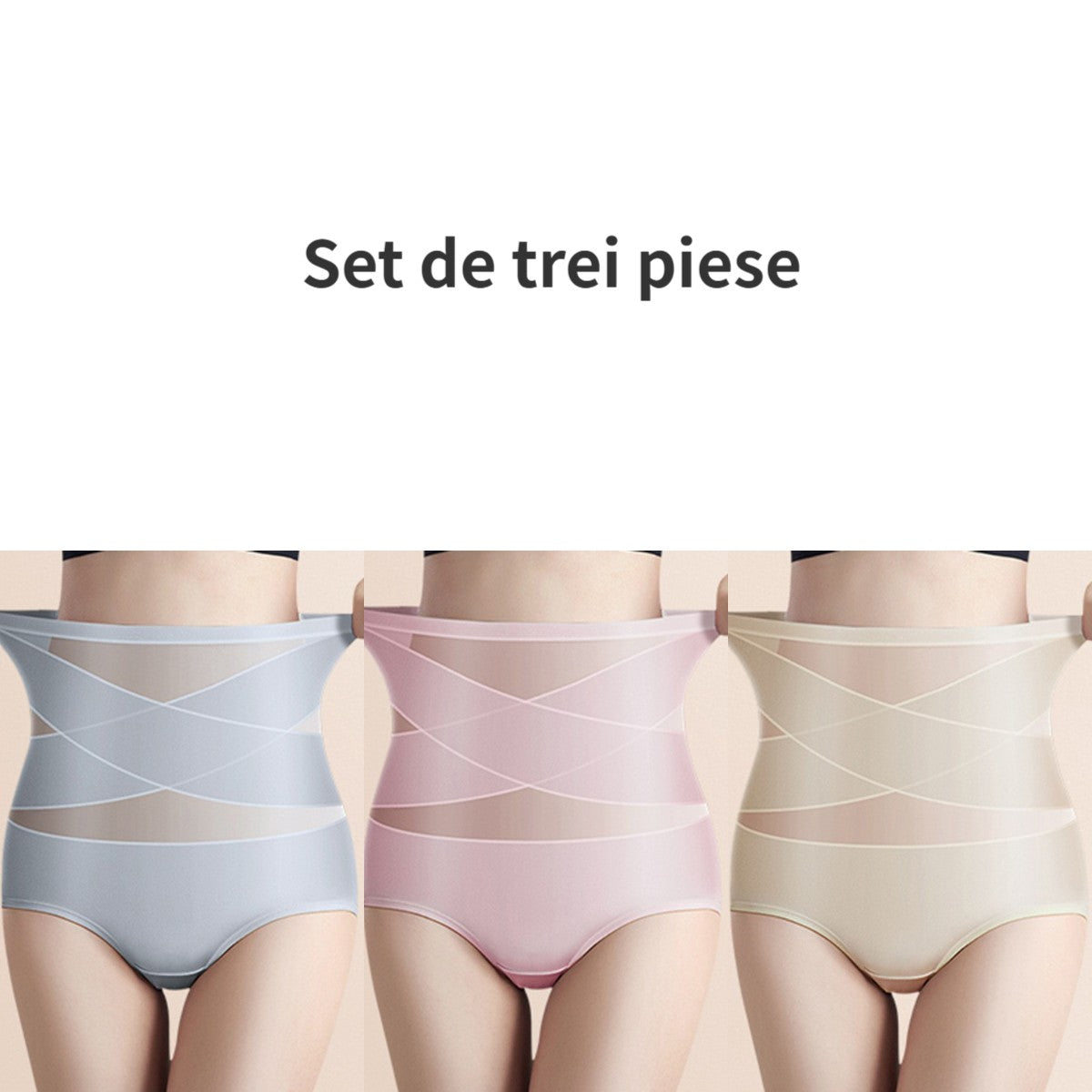 🌸Poslední den: Kupte 3 a získejte 3 zdarma✨ Spodní prádlo pro větší velikosti s vysokým pasem a zkříženými zády