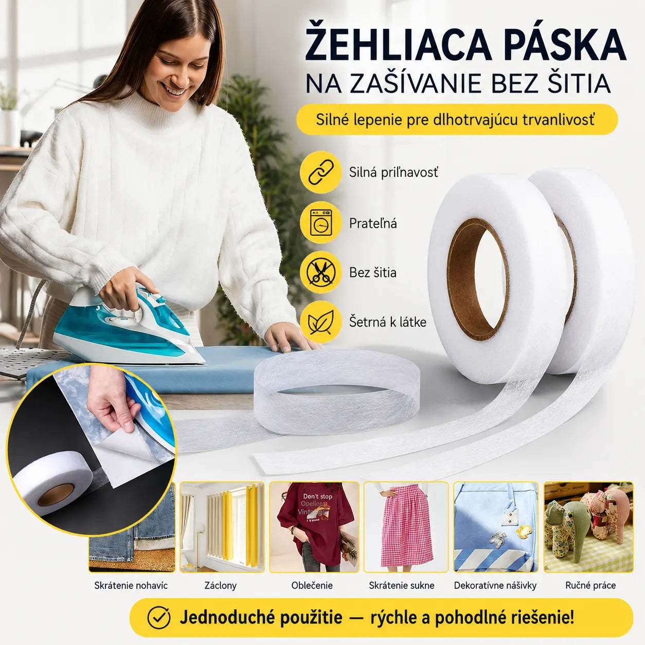 🏘️✨【1 sada po 10 kusech】Víceúčelová oboustranná lepicí páska