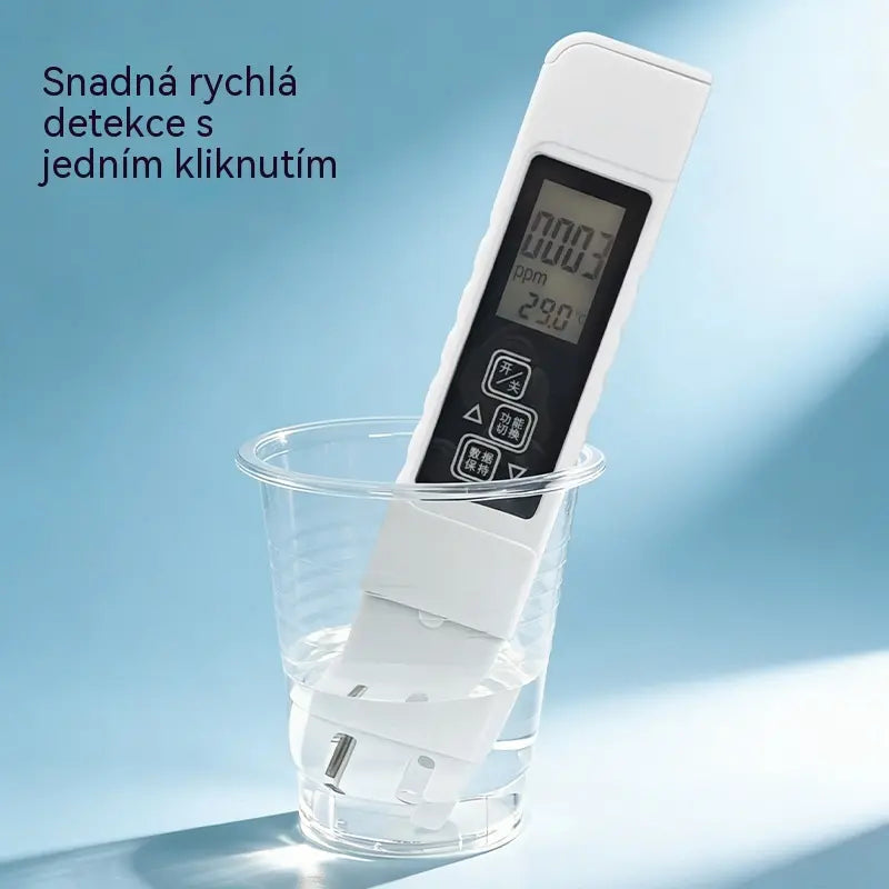✨ TDS měřič kvality vody 3 v 1 - pro měření pH, chloru a tvrdosti, s LCD displejem, pro bazény a akvária 🌊📱