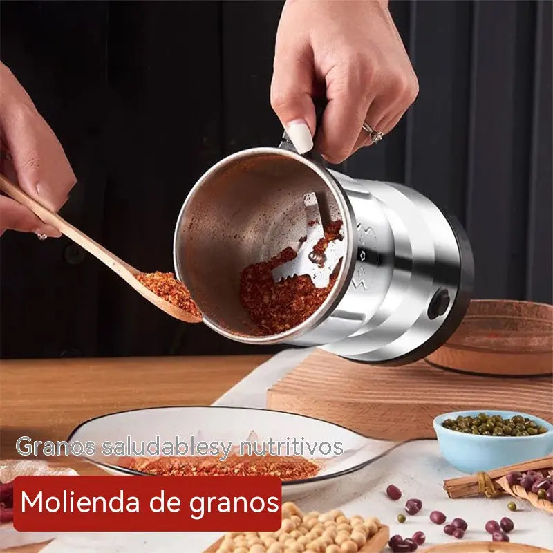 🌶️⚡ Sleva 50 %! Multifunkční elektrický mlýnek – na koření, kávu, bylinky a ořechy – čepele z nerezové oceli, mletí jedním dotykem ✨