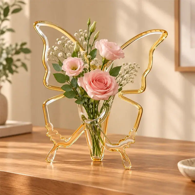 🦋 Dekorativní váza ve tvaru motýla – elegantní doplněk pro květiny i interiér.