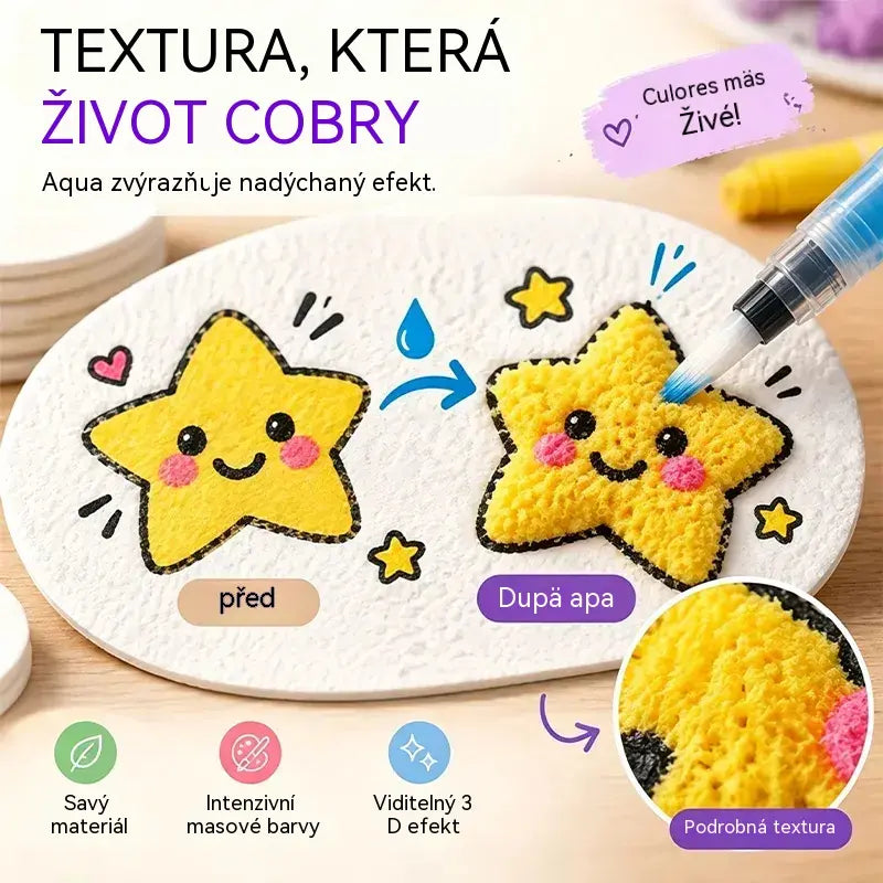 🎨 Sada barev s 3D texturou houby