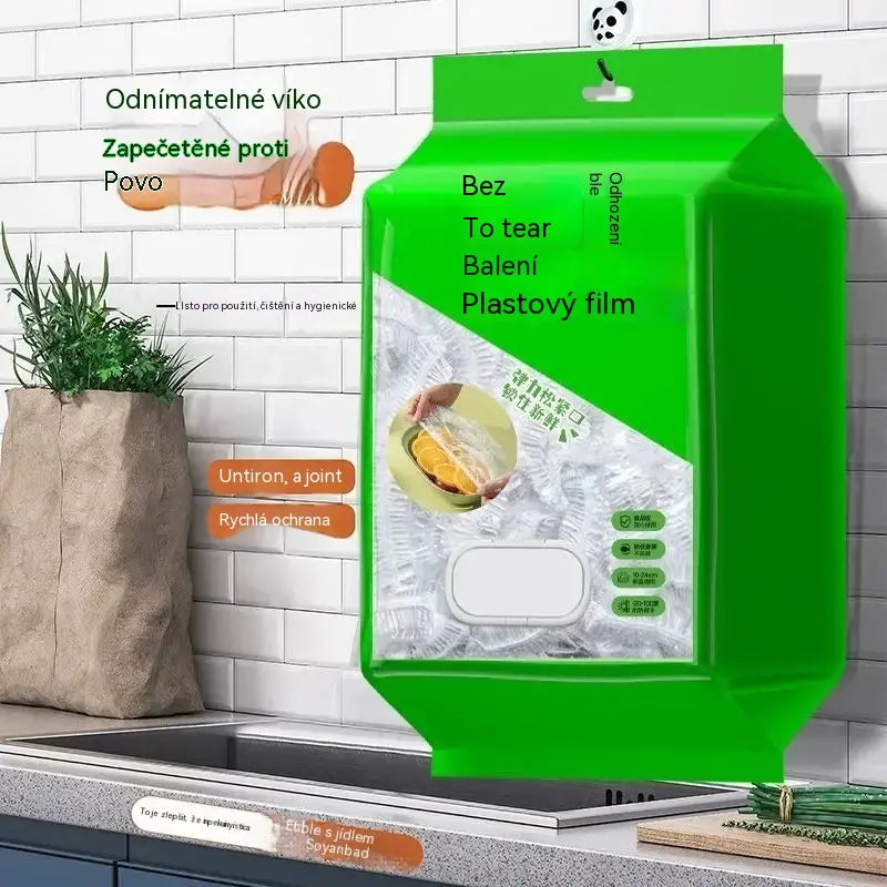 🥗✨ 450 jednorázových víček na potraviny | Pružná víčka na talíře, misky a nádoby