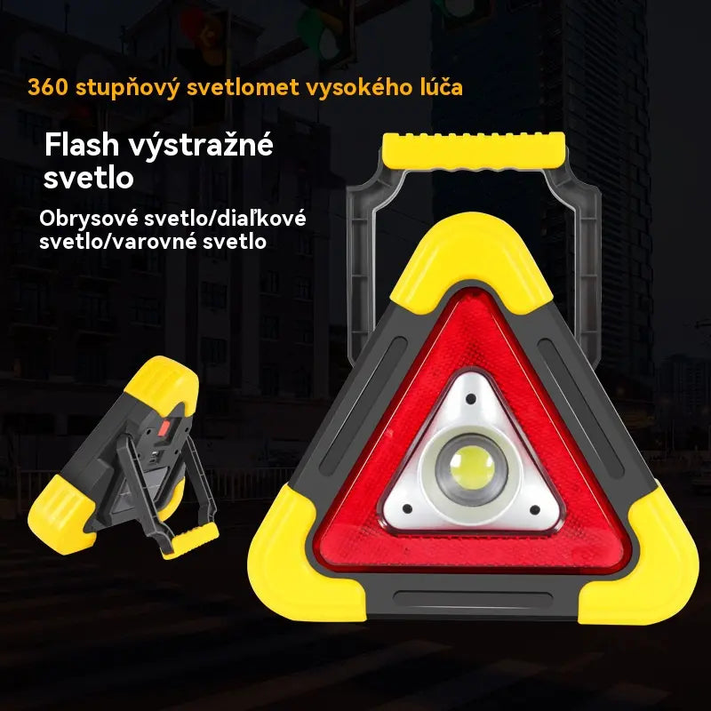 🔥Nový produkt 2026🔥Solární nouzové trojúhelníkové výstražné světlo tři v jednom