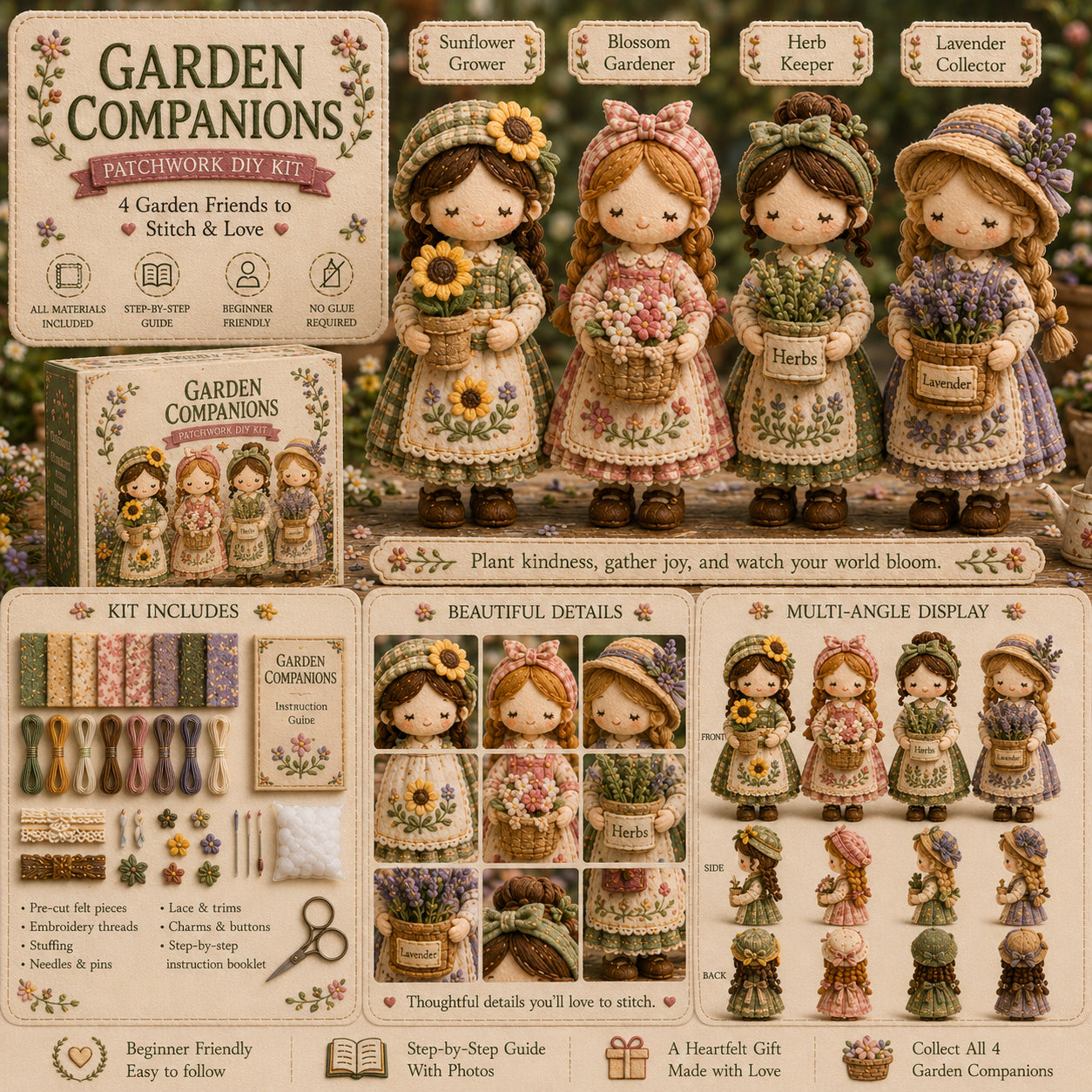 🎁Poslední den: Využijte slevu 49 %! 🧵 Miniaturní patchworková sada ze série Miniature World.