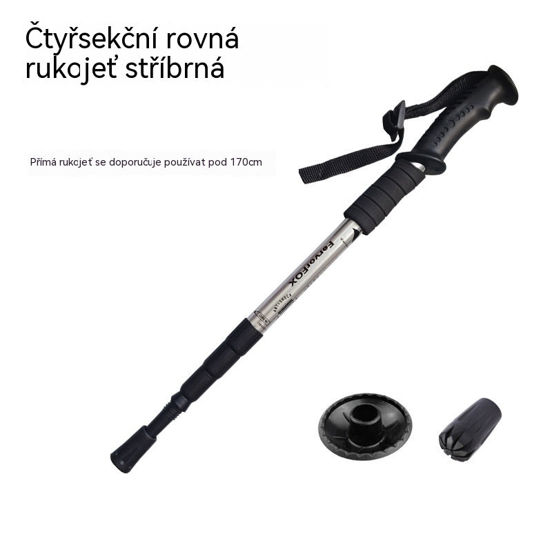 ⛰️Nastavitelná trekingová hole z hliníkové slitiny – odolná, tlumící nárazy, lehká 🌲