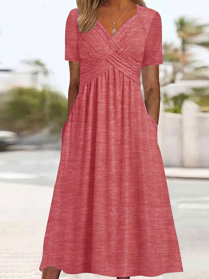đă50% OFFăăS-3XLăLeĆŸĂ©rnĂ ĆĄaty stĆednĂ dĂ©lky v ÄistĂ© barvÄ