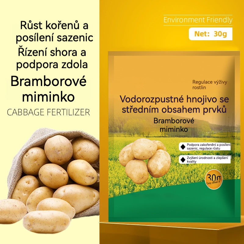 【8 sáčků】Rozpustné listové hnojivo „Kouzelný brambor“|Pro brambory, arašídy, batáty, ředkvičky, taro a cibuli – podporuje zakořenění, zvyšuje výnos