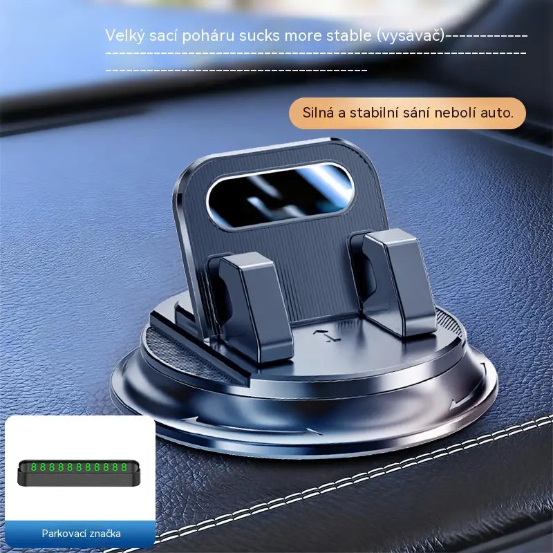 🎯 50% SLEVA NA VŠE! Otočný držák telefonu – bezpečné uchycení na palubní desku, vysoce přilnavá guma 🧭🔄 【Kvalita zaručena】