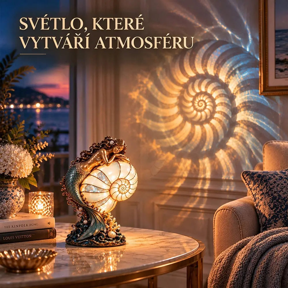 🧜💡Lampa Mořská panna Nautilus