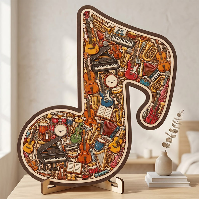 📢📢 Žhavý výprodej 🔥🎶 Dekorace ve tvaru puzzle s hudebními notami