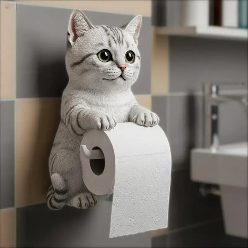 🐱【Kupte 1 a získejte 1 zdarma】Držák toaletního papíru s roztomilým kočičím motivem