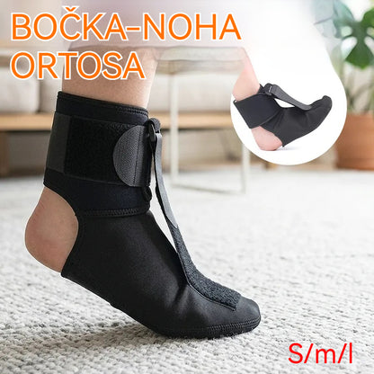 【2-balení】Ortézy na snížení pohybu chodidla a plantární fasciitidu – nastavitelná podpora kotníku, koriguje inverzi/everzi, elastický pas a protiskluzová podrážka