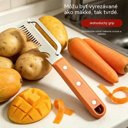 💥Kupte jeden a druhý dostanete zdarma💥🔪Multifunkční kráječ a škrabka z nerezové oceli🧅