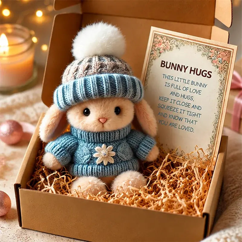 🎁🐇Mini objímací zajíček - roztomilý velikonoční dárek