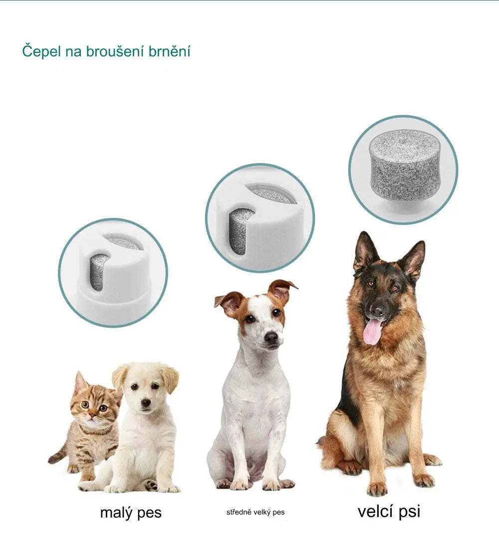 🐕😺 Mini elektrický strojek na stříhání koček a psů, 4 v 1 + kleštičky na drápky