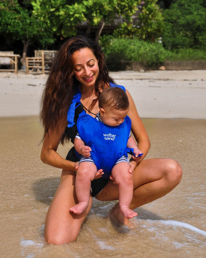 🏖️👶Nastavitelné nosítko pro miminka s dvojitými ramenními popruhy. Voděodolné a rychleschnoucí, víceúčelové.