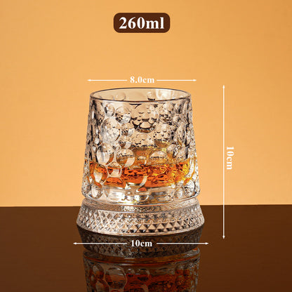 🥛💎Otočná sklenice na whisky o 360°