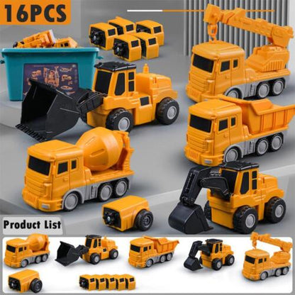 🎁👶【50% OFF】【16ks】Magnetické stavební bloky, vzdělávací hračky Transformers