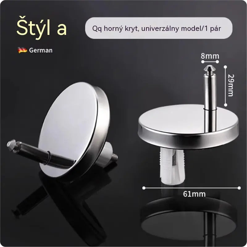 🚽【2 páry, celkem 4 kusy】 Univerzální koupelnové doplňky ----💦✨šroubové svorky pro upevnění toaletního sedátka.