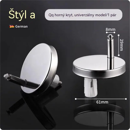 🚽【2 páry, celkem 4 kusy】 Univerzální koupelnové doplňky ----💦✨šroubové svorky pro upevnění toaletního sedátka.