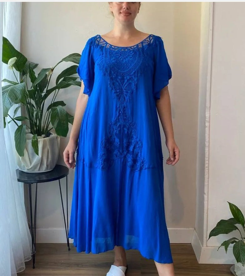 【S-5XL】nové šaty, plus size, pohodlné a volné Vynikající kvalita Perfektně padnou všem typům postav