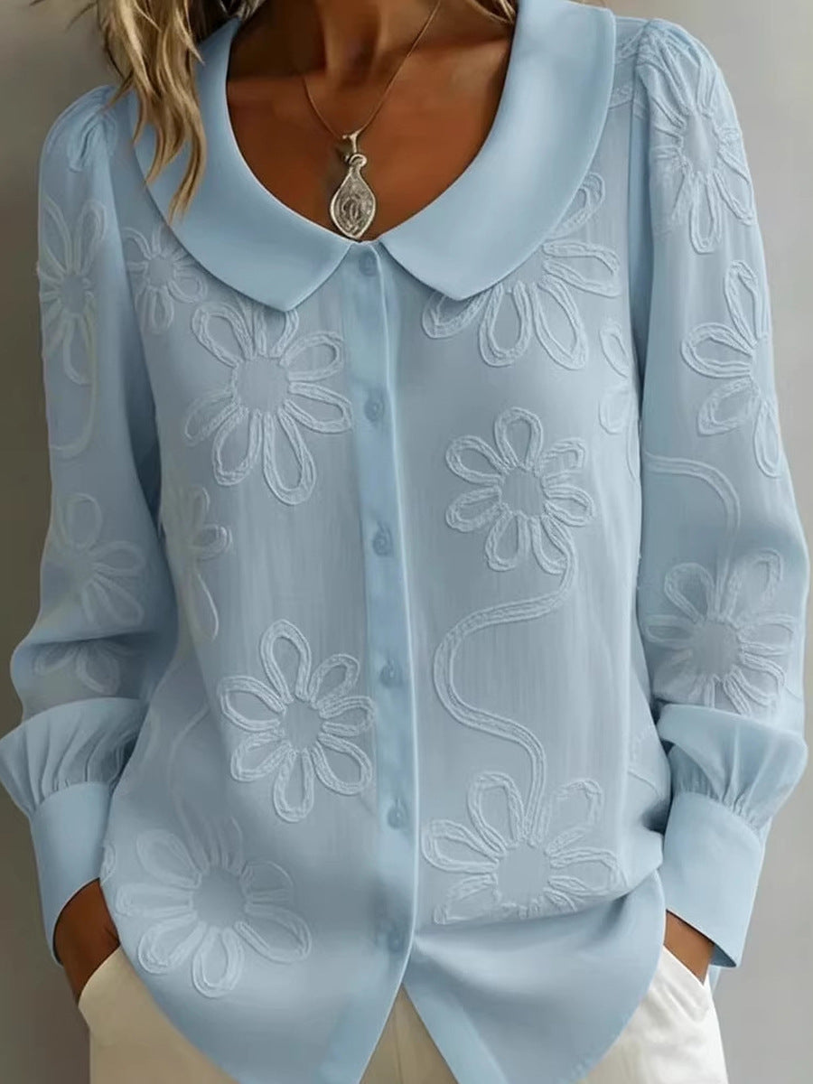 👚2026 Francouzská retro vyšívaná košile