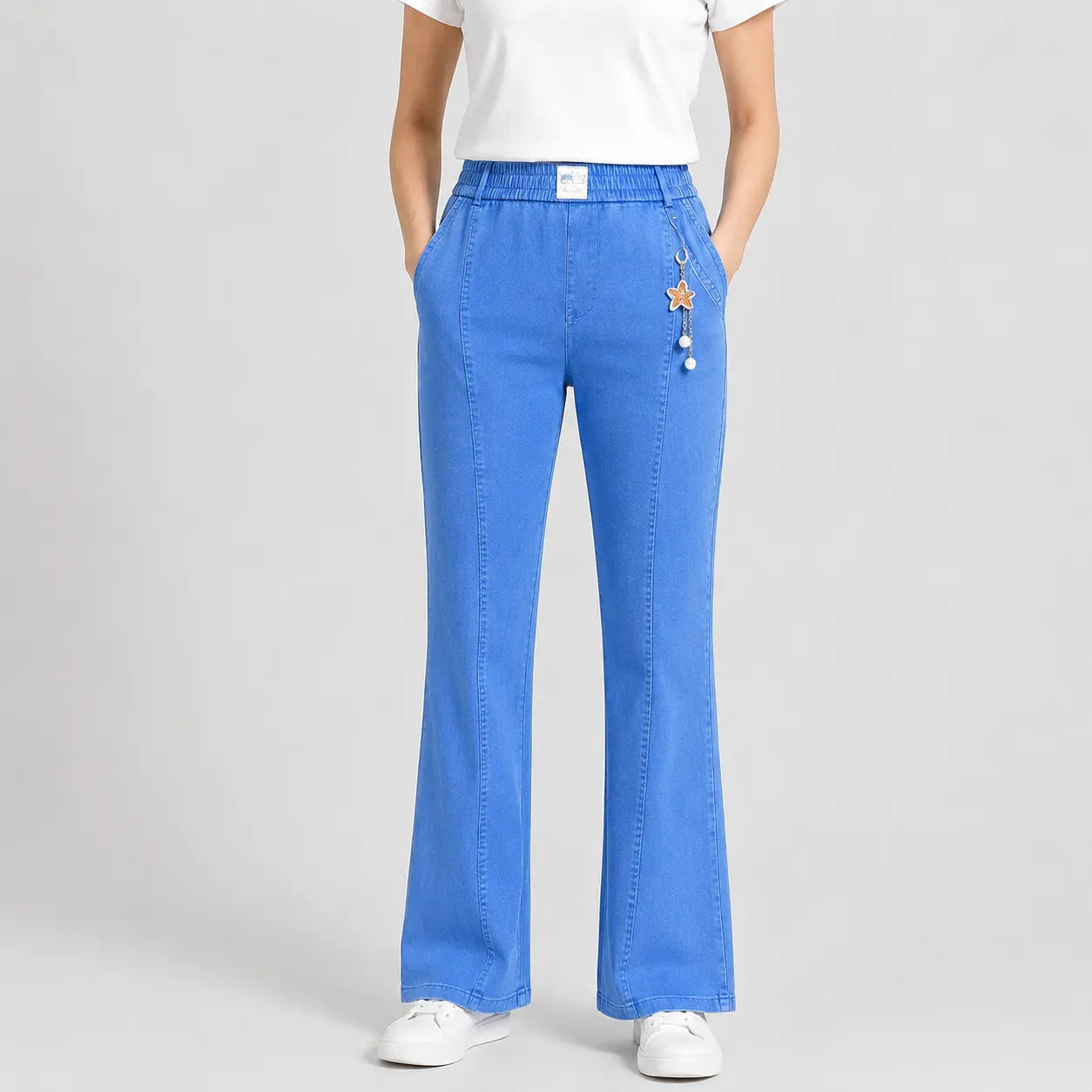 👖【M–4XL】Dámské strečové džíny s vysokým pasem