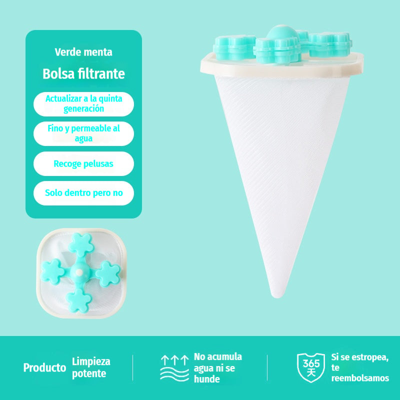 🌀6 kusů 550 Kč✨ Plovoucí filtr do pračky – Zachytává vlákna, vlasy a zvířecí chlupy při každém praní 🧺