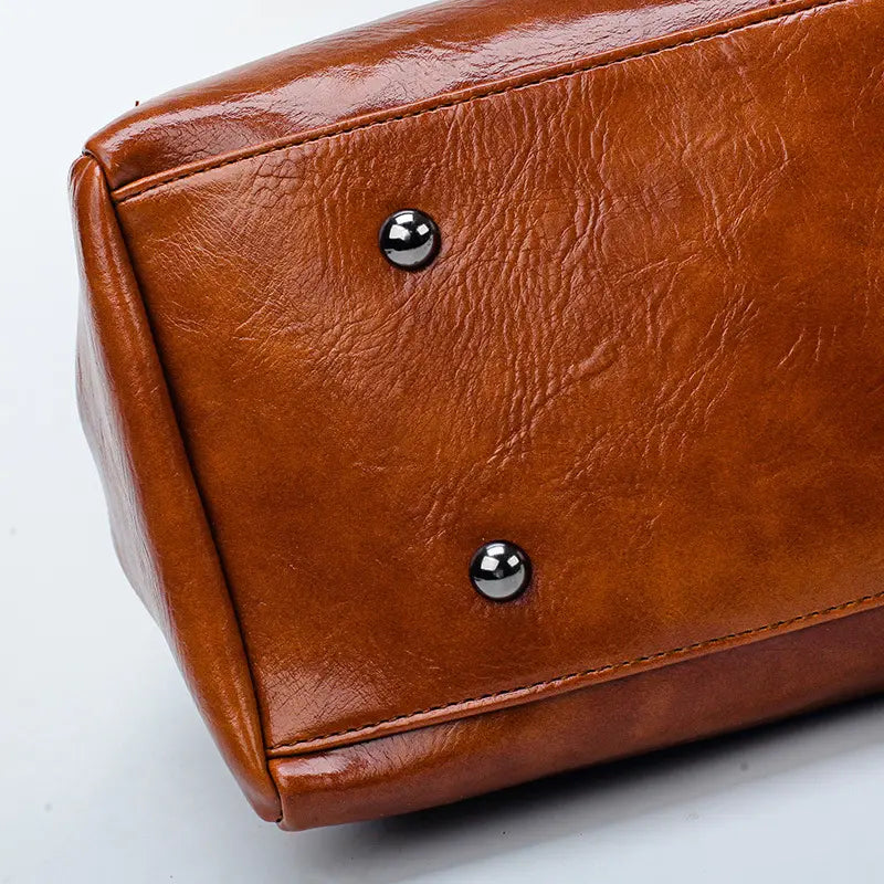 👜【50% sleva】Vintage bostonská kožená kabelka, měkká kožená taška, lze nosit na jednom rameni