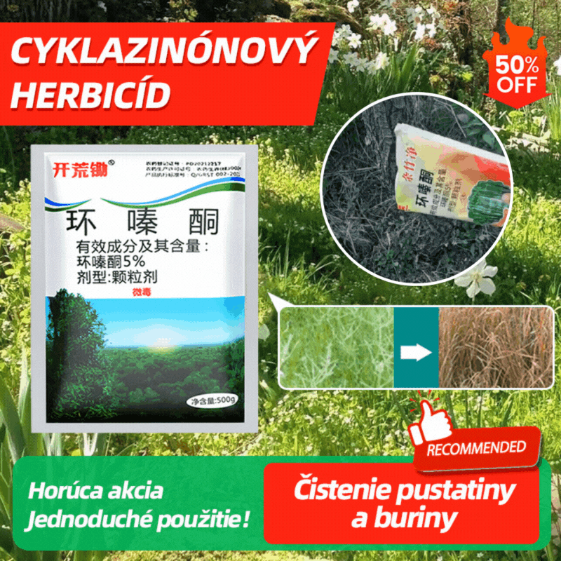 🔥🌱【500g】Cyklazinonový herbicid
