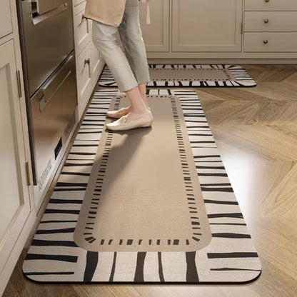 💥💥【Kupte 1 a dostanete 1 zdarma】【40*60+40*120cm】Protiskluzové a vysoce savé předložky do kuchyně a koupelny