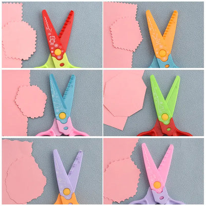 🥰【6 kusů - 6 různých tvarů】Jen 22 eur✂️🌈Bezpečnostní nůžky pro děti (na stavbu svépomocí)