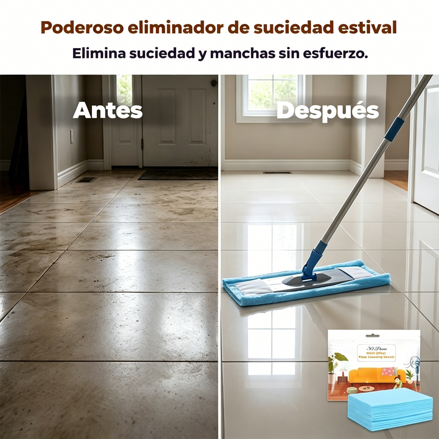🧹【Nové vylepšení! 210 kusů】✨ Antibakteriální a deodorizační víceúčelové čisticí tablety | Vhodné pro dřevěné, laminátové, dlaždicové podlahy a stěny karavanů
