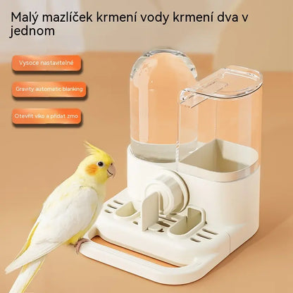 🔥💧Automatické krmítko a napáječka pro ptáky 2 v 1 do klece