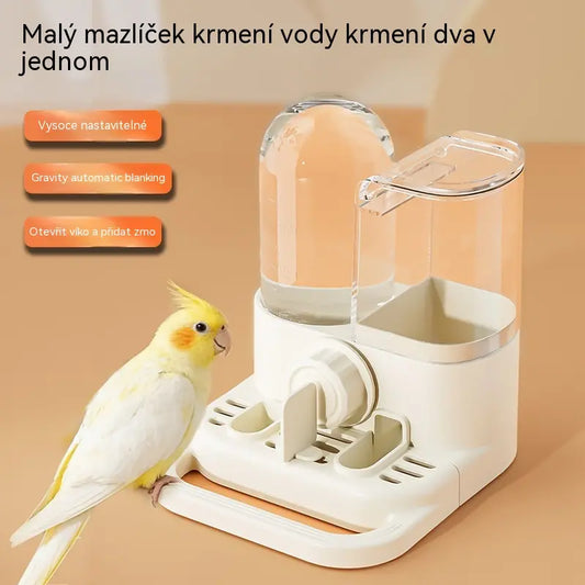 🔥💧Automatické krmítko a napáječka pro ptáky 2 v 1 do klece