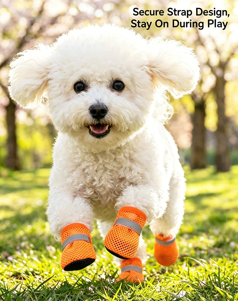 🐕🐶🐾Letní tepelně odolné, prodyšné síťované boty pro psy, protiskluzové a odolné, vhodné pro všechny psy.
