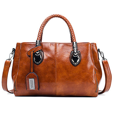 👜【50% sleva】Vintage bostonská kožená kabelka, měkká kožená taška, lze nosit na jednom rameni