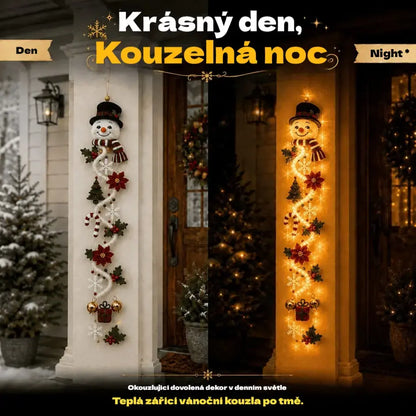 🎄🎃Poslední den! 🎅Užijte si 49% slevu na osvětlené vánoční dekorace na dveře!