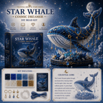 🌙Sada korálků Moon Cat Luna Guardian pro kutily | Série Celestial Moon and Stars