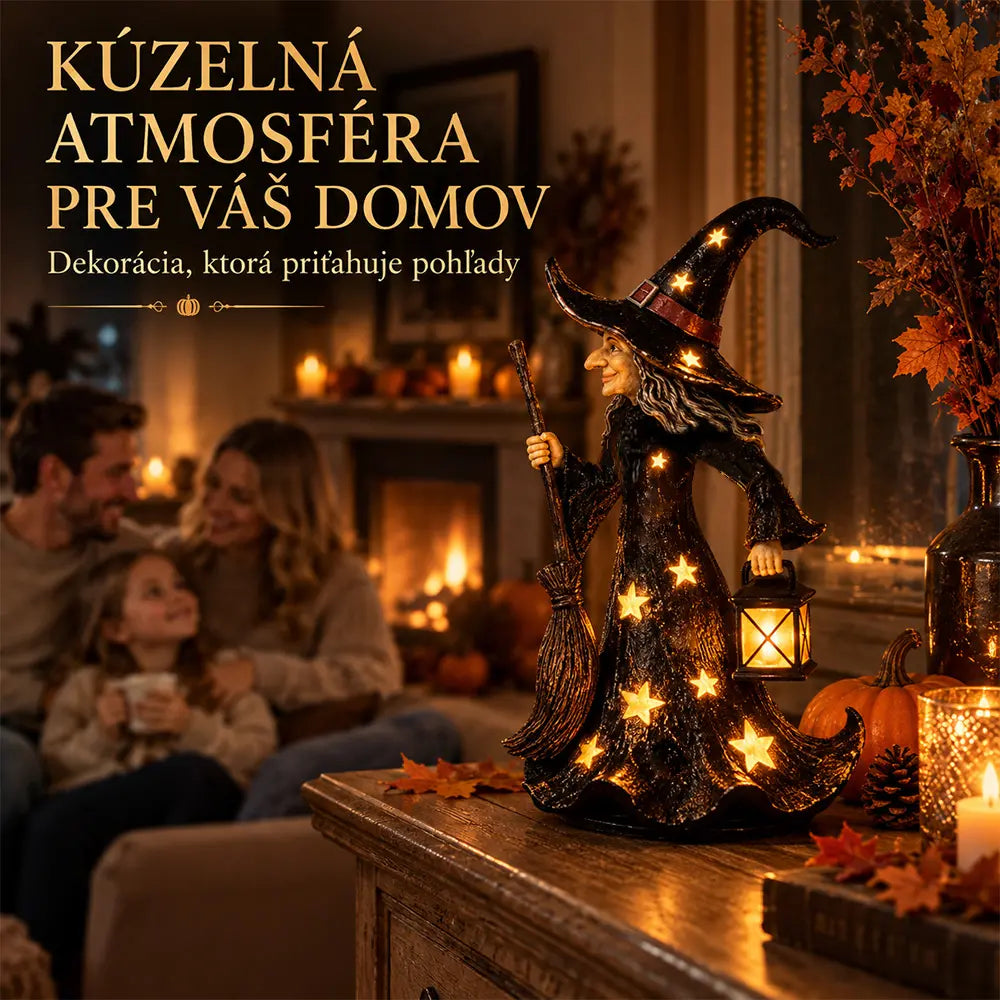 🧙✨Okrasna nočna lučka »Zvezdnata čarovnica
