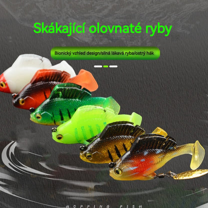 🎣【6 ks】 měkké rybářské nástrahy s několika předmontovanými jigovými hlavičkami