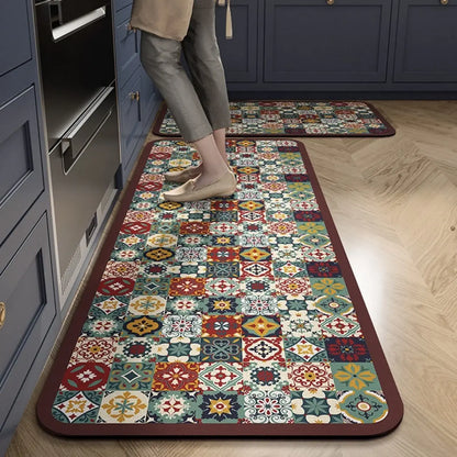 💥💥【Kupte 1 a dostanete 1 zdarma】【40*60+40*120cm】Protiskluzové a vysoce savé předložky do kuchyně a koupelny