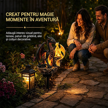🐉Solární zahradní lampa Dragon Legacy – edice Golden Ember