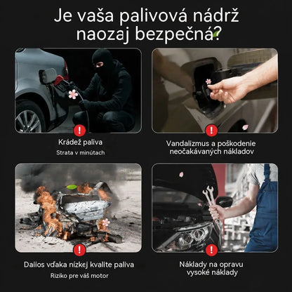 🚗🔒Odolný, uzamykatelný (klíčem) uzávěr palivové nádrže