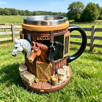 🐎🍺Unikátní 3D hrnek s koňským motivem, perfektní dárek pro milovníky koní!