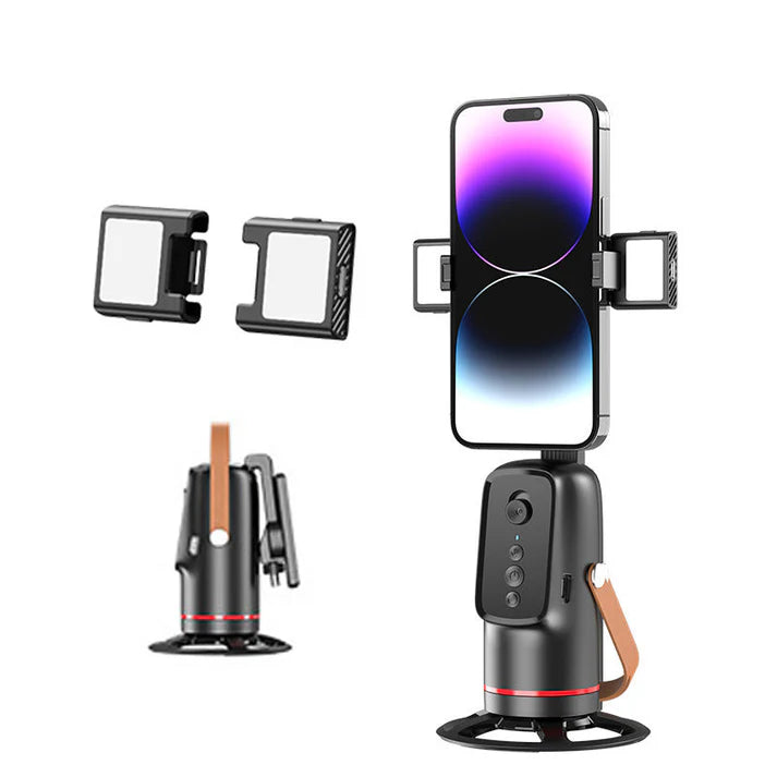 🎥Držák telefonu s umělou inteligencí a sledováním obličeje s 360° rotací – Váš inteligentní kameraman pro vlogy, živé streamy a další obsah