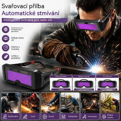 Ochranné brýle proti obloukovému oblouku; samozatemňovací svářečské brýle.